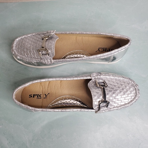 New! Silver Slip On Moccasin - Picture 6 of 6